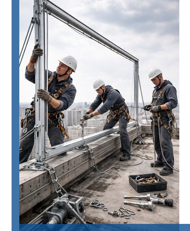 Монтаж крышных рекламных конструкций под ключ в Воскресенске