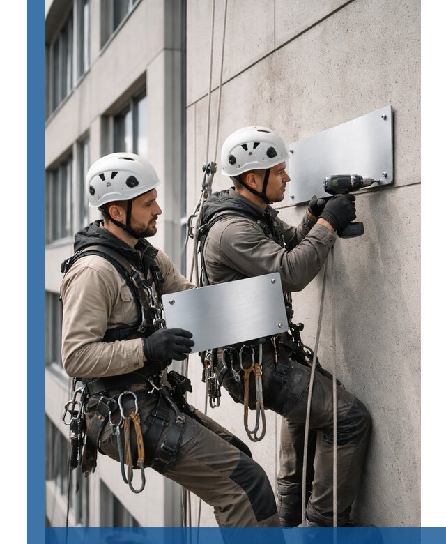 Монтаж табличек и указателей в Воскресенске для зданий и сооружений