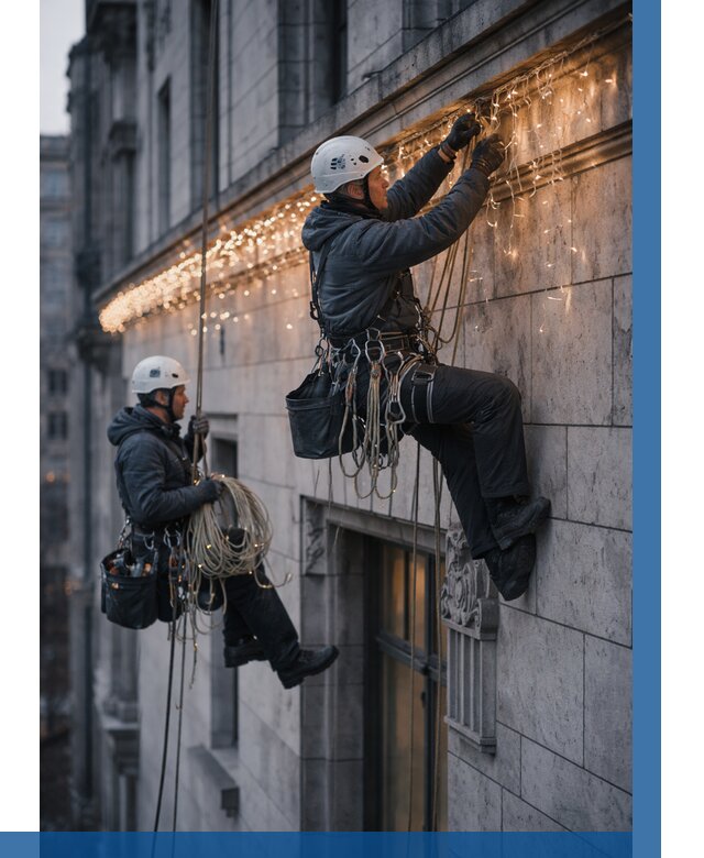 Монтаж новогодней иллюминации в Воскресенске от 8787 р. | ВЫСОТНИК-Вск