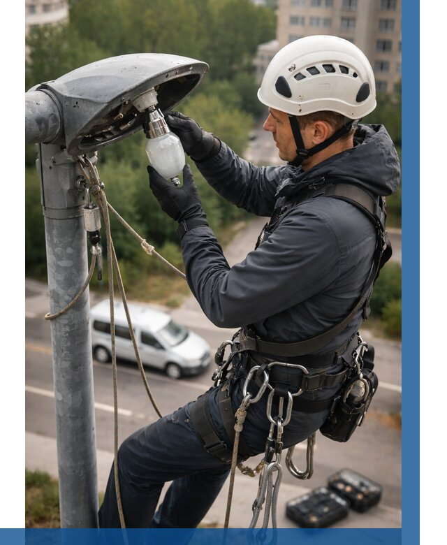 Замена ламп на высоте в Воскресенске от 2585 р. | ВЫСОТНИК-Вск