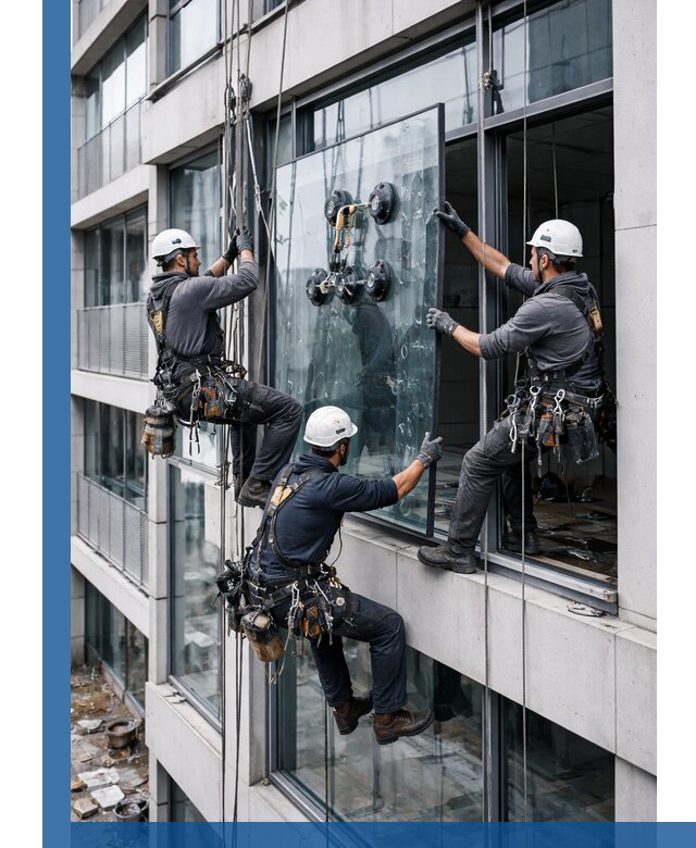 Фасадное остекление и монтаж витражей зданий в Воскресенске под ключ