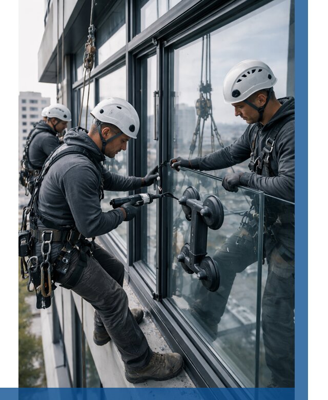 Витражное остекление зданий в Воскресенске от 3618 р. | ВЫСОТНИК-Вск