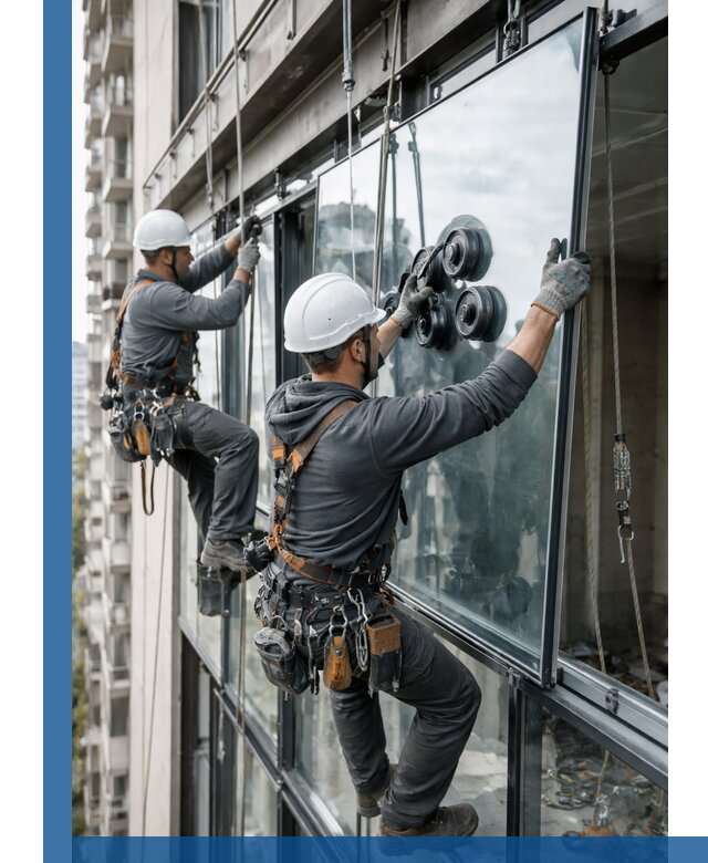 Витражное остекление фасадов и лоджий в Воскресенске под ключ