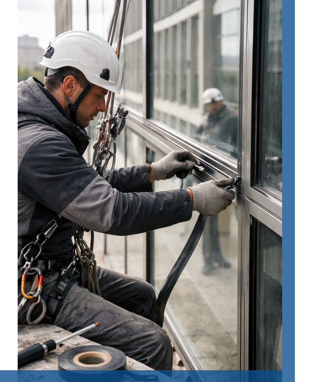 Ремонт витражных конструкций в Воскресенске от 3618 р. | ВЫСОТНИК-Вск