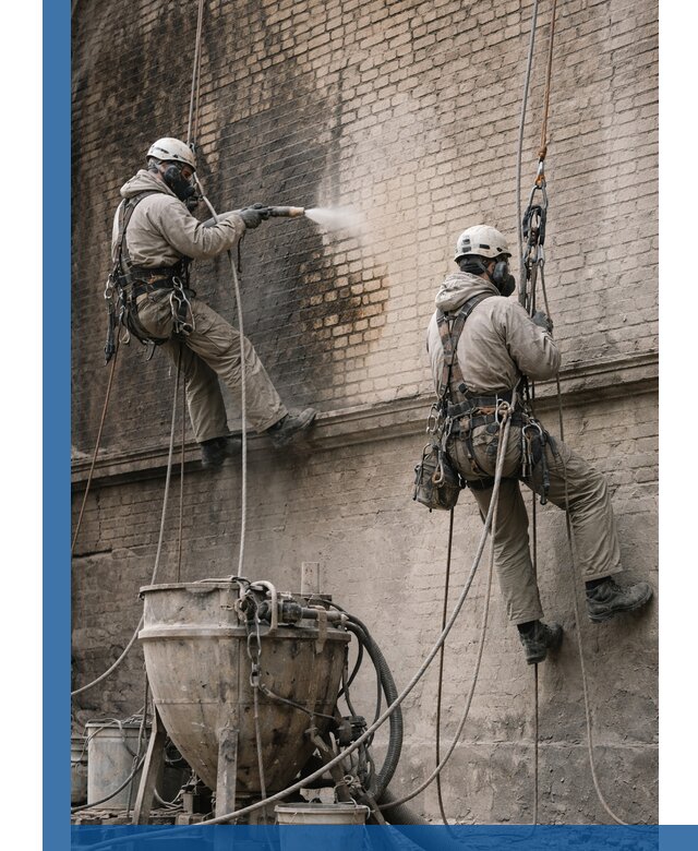 Пескоструйная очистка фасадов в Воскресенске профессионально