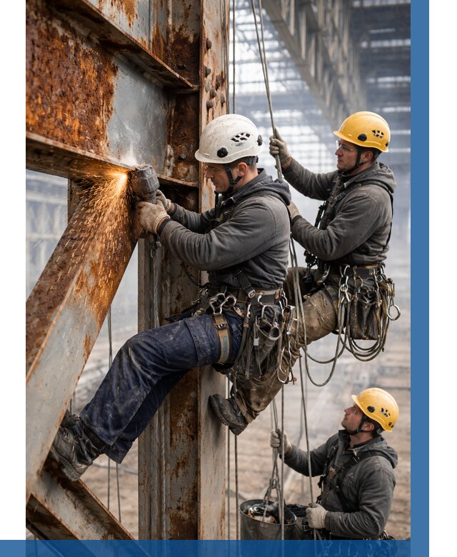 Зачистка металла от ржавчины в Воскресенске от 362 р. | ВЫСОТНИК-Вск