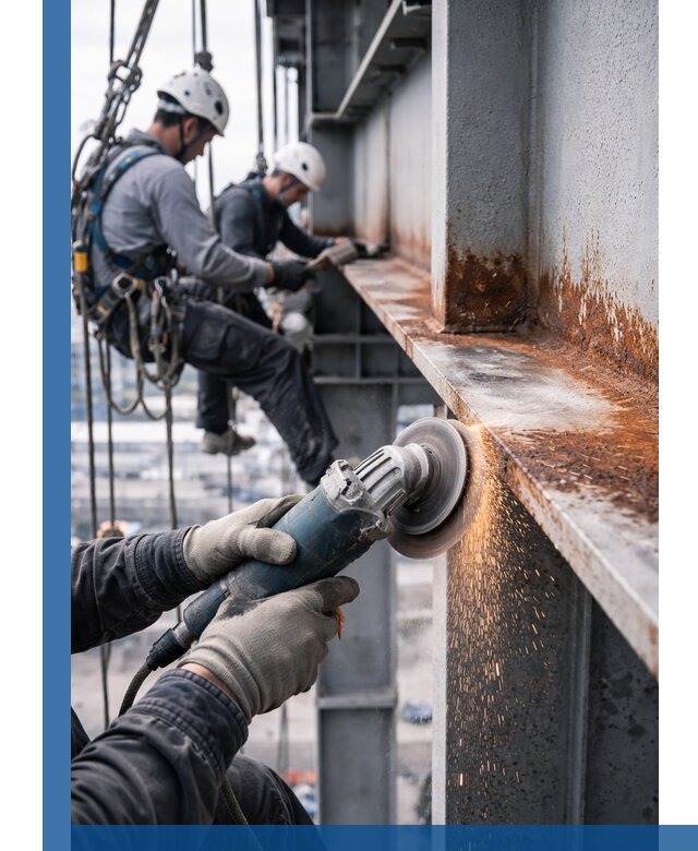 Зачистка металла от ржавчины и подготовка поверхностей в Воскресенске