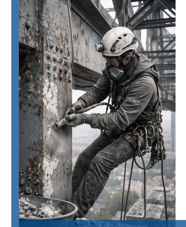 Удаление старой краски с металлических конструкций в Воскресенске