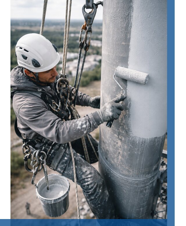 Покраска мачт связи под ключ в Воскресенске от 879 р. | ВЫСОТНИК-Вск