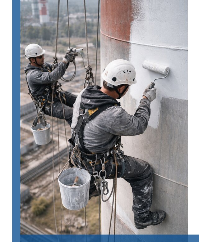 Покраска дымовых труб в Воскресенске: антикоррозийная защита и восстановление