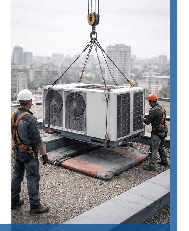 Подъем груза на крышу в Воскресенске от 5169 р. | ВЫСОТНИК-Вск заказать