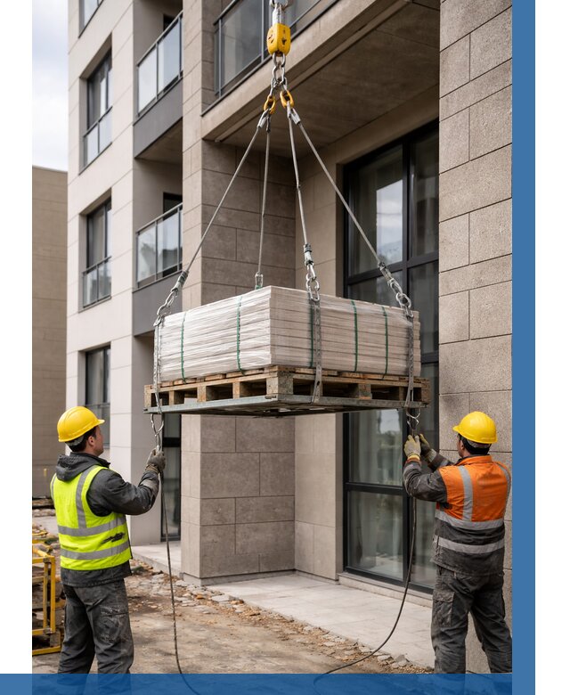 Подъем керамогранита на этаж в Воскресенске от 3618 р. | ВЫСОТНИК-Вск