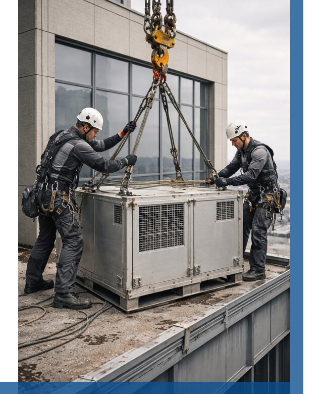 Такелажные работы на высоте в Воскресенске от 8270 р. | ВЫСОТНИК-Вск