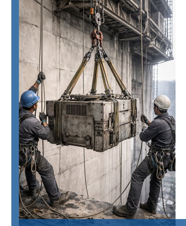 Такелажные работы на высоте, подъем и монтаж грузов в Воскресенске