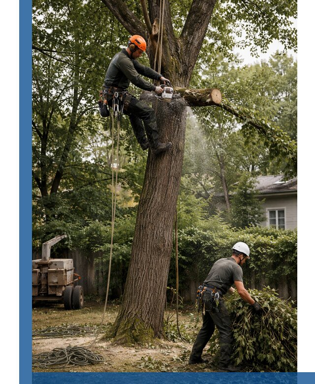 Кронирование деревьев в Воскресенске, безопасная высотная обрезка