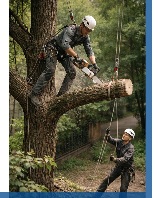 Спил деревьев альпинистами в Воскресенске от 8270 р. | ВЫСОТНИК-Вск