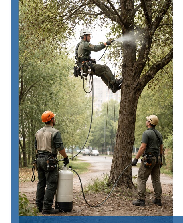 Обработка деревьев от вредителей в Воскресенске профессиональная защита