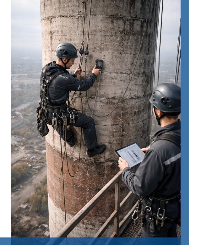 Обследование дымовой трубы в Воскресенске от 8270 р. | ВЫСОТНИК-Вск