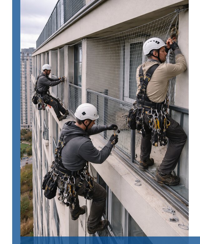 Профессиональный монтаж защитной сетки от птиц в Воскресенске